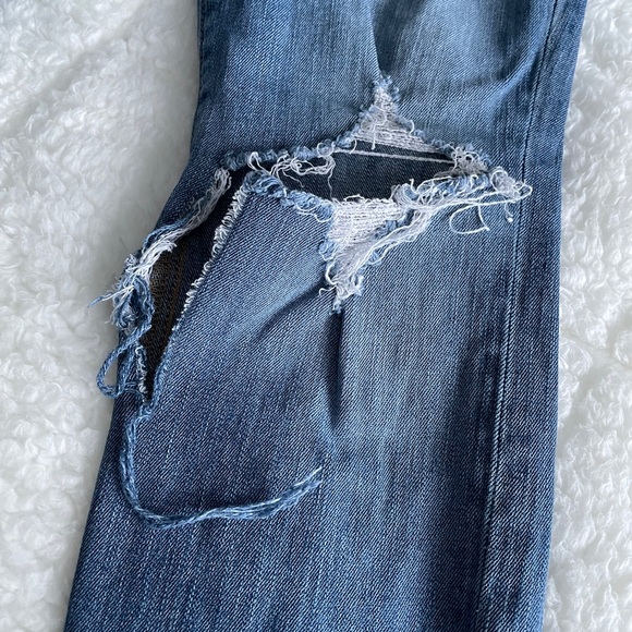 Joe’s brand blue straight leg ripped jeans - Picture 4 of 6